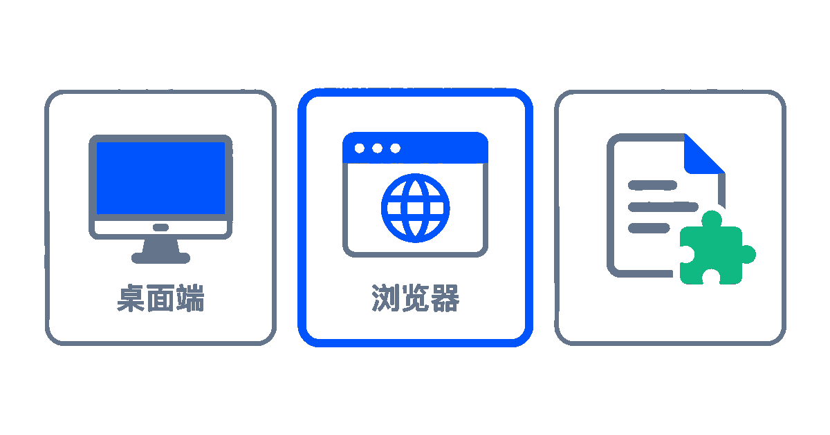 办公内嵌本机独立和浏览器三种编辑形态